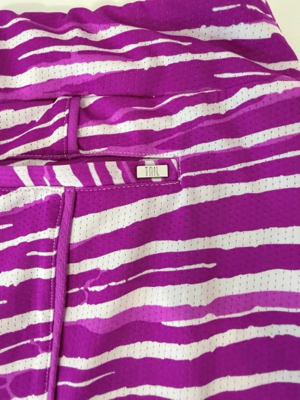 TAIL Purple Tiger Print Tennis Golf Pickleball Activewear Skort Sz XL Beach